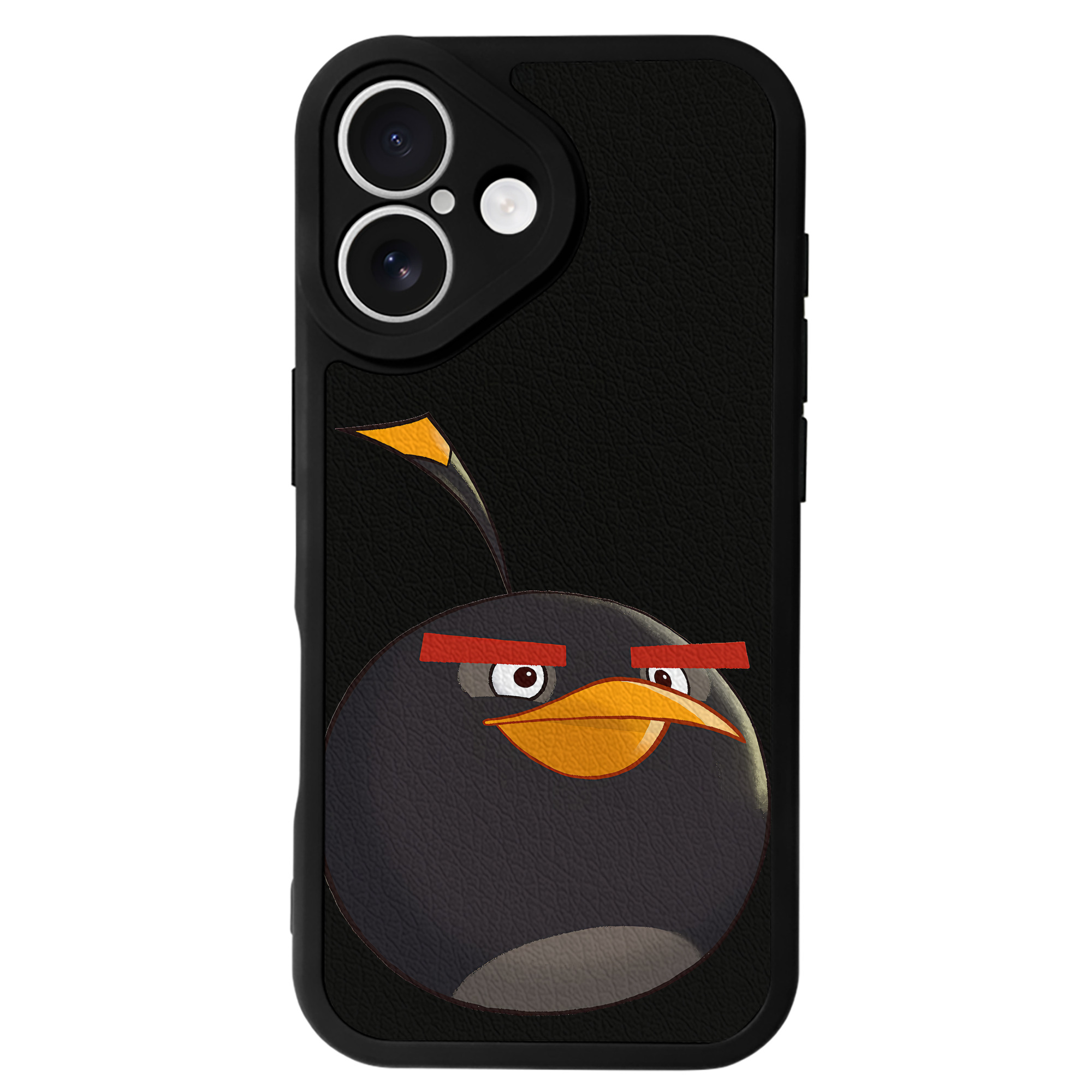 （画像用） Angry Birds アングリーバード 【iPhone 16シリーズ対応】シリコンスマホケース（レザー調） 材質：シリコン